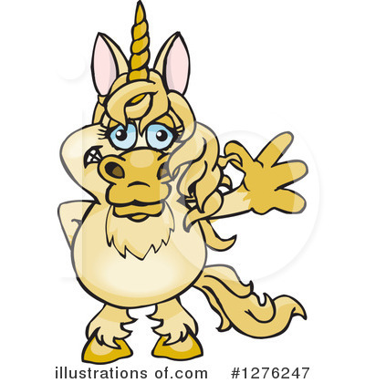 Royalty-Free (RF) Unicorn Clipart Illustration by Dennis Holmes Designs - Stock Sample #1276247
