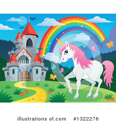 Royalty-Free (RF) Unicorn Clipart Illustration by visekart - Stock Sample #1322276