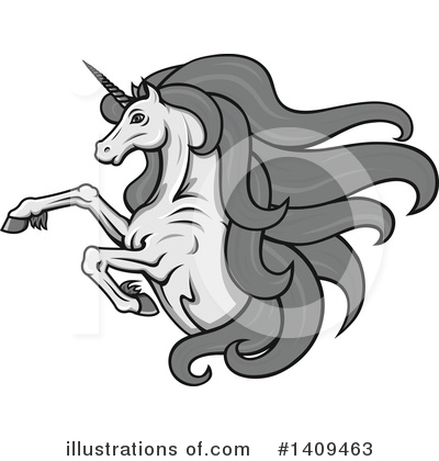 Royalty-Free (RF) Unicorn Clipart Illustration by Vector Tradition SM - Stock Sample #1409463