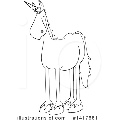 Royalty-Free (RF) Unicorn Clipart Illustration by djart - Stock Sample #1417661
