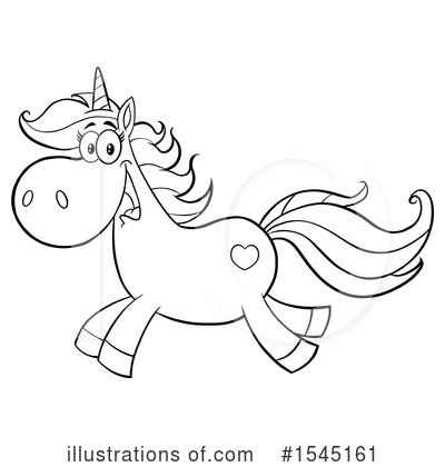 Royalty-Free (RF) Unicorn Clipart Illustration by Hit Toon - Stock Sample #1545161
