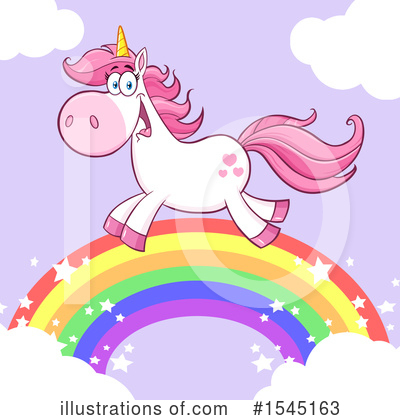 Royalty-Free (RF) Unicorn Clipart Illustration by Hit Toon - Stock Sample #1545163