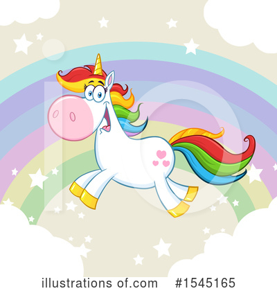 Royalty-Free (RF) Unicorn Clipart Illustration by Hit Toon - Stock Sample #1545165