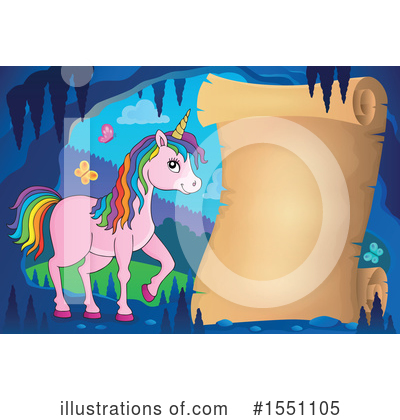 Royalty-Free (RF) Unicorn Clipart Illustration by visekart - Stock Sample #1551105