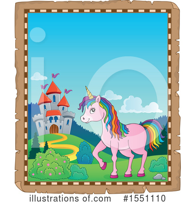 Royalty-Free (RF) Unicorn Clipart Illustration by visekart - Stock Sample #1551110