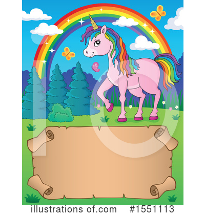 Royalty-Free (RF) Unicorn Clipart Illustration by visekart - Stock Sample #1551113