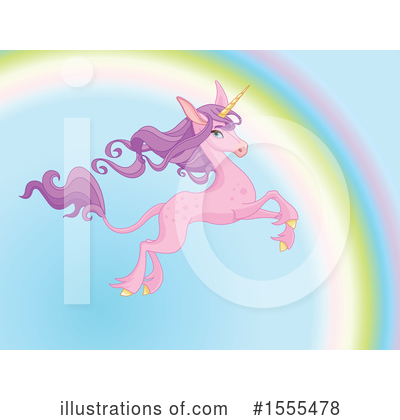 Royalty-Free (RF) Unicorn Clipart Illustration by Pushkin - Stock Sample #1555478