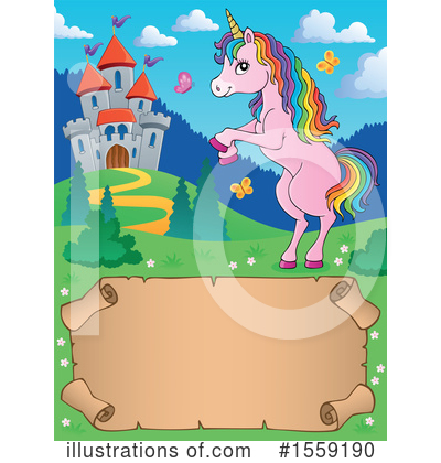 Royalty-Free (RF) Unicorn Clipart Illustration by visekart - Stock Sample #1559190