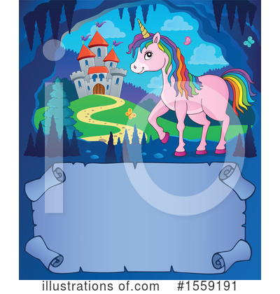 Royalty-Free (RF) Unicorn Clipart Illustration by visekart - Stock Sample #1559191