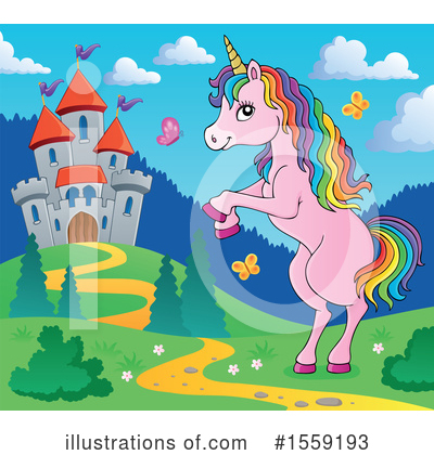 Royalty-Free (RF) Unicorn Clipart Illustration by visekart - Stock Sample #1559193