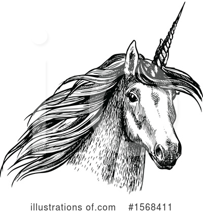Royalty-Free (RF) Unicorn Clipart Illustration by Vector Tradition SM - Stock Sample #1568411