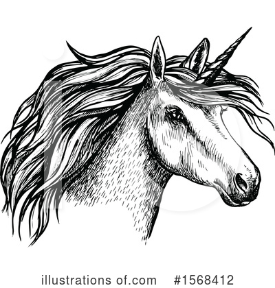 Royalty-Free (RF) Unicorn Clipart Illustration by Vector Tradition SM - Stock Sample #1568412