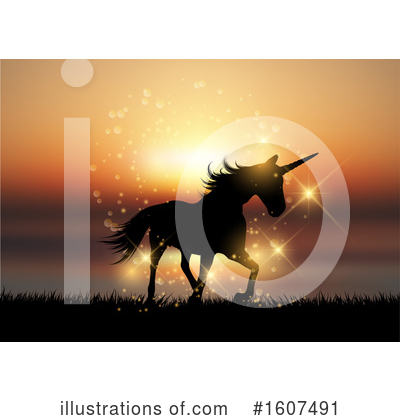 Royalty-Free (RF) Unicorn Clipart Illustration by KJ Pargeter - Stock Sample #1607491