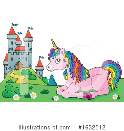 Royalty-Free (RF) Unicorn Clipart Illustration by visekart - Stock Sample #1632512