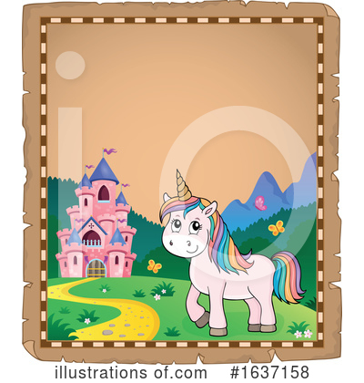 Royalty-Free (RF) Unicorn Clipart Illustration by visekart - Stock Sample #1637158