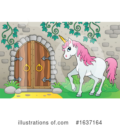 Royalty-Free (RF) Unicorn Clipart Illustration by visekart - Stock Sample #1637164