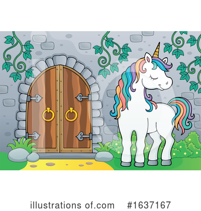 Royalty-Free (RF) Unicorn Clipart Illustration by visekart - Stock Sample #1637167