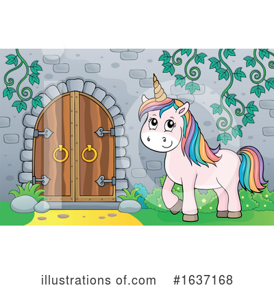 Royalty-Free (RF) Unicorn Clipart Illustration by visekart - Stock Sample #1637168