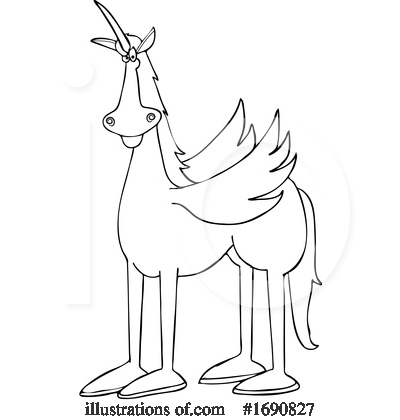 Royalty-Free (RF) Unicorn Clipart Illustration by djart - Stock Sample #1690827