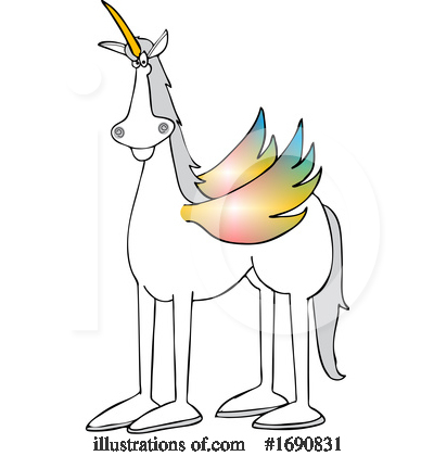Royalty-Free (RF) Unicorn Clipart Illustration by djart - Stock Sample #1690831