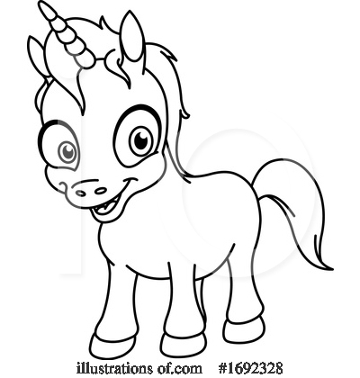 Royalty-Free (RF) Unicorn Clipart Illustration by yayayoyo - Stock Sample #1692328