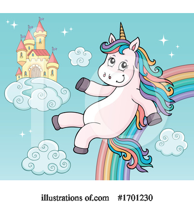 Royalty-Free (RF) Unicorn Clipart Illustration by visekart - Stock Sample #1701230