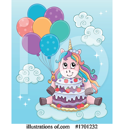 Royalty-Free (RF) Unicorn Clipart Illustration by visekart - Stock Sample #1701232