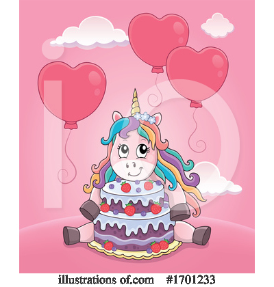 Royalty-Free (RF) Unicorn Clipart Illustration by visekart - Stock Sample #1701233