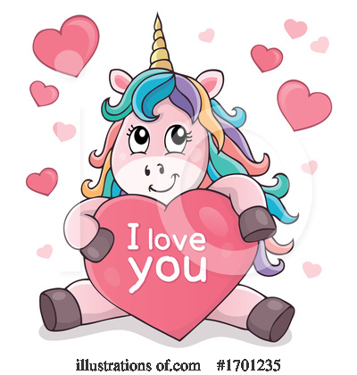 Royalty-Free (RF) Unicorn Clipart Illustration by visekart - Stock Sample #1701235