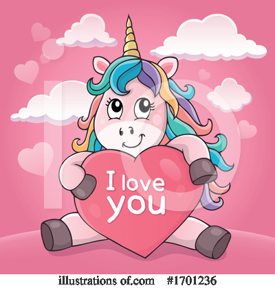 Royalty-Free (RF) Unicorn Clipart Illustration by visekart - Stock Sample #1701236