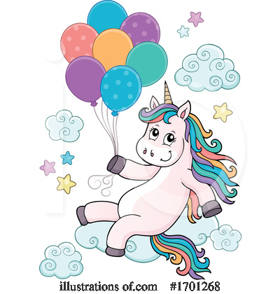 Royalty-Free (RF) Unicorn Clipart Illustration by visekart - Stock Sample #1701268