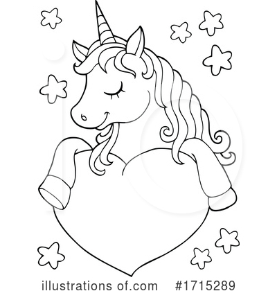 Royalty-Free (RF) Unicorn Clipart Illustration by visekart - Stock Sample #1715289
