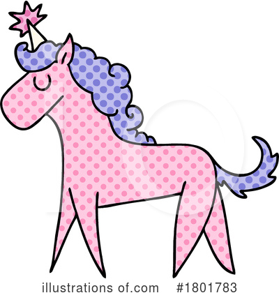 Royalty-Free (RF) Unicorn Clipart Illustration by lineartestpilot - Stock Sample #1801783