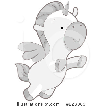 Royalty-Free (RF) Unicorn Clipart Illustration by BNP Design Studio - Stock Sample #226003