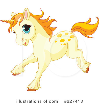 Royalty-Free (RF) Unicorn Clipart Illustration by Pushkin - Stock Sample #227418