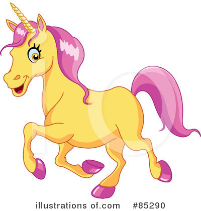Royalty-Free (RF) Unicorn Clipart Illustration by yayayoyo - Stock Sample #85290