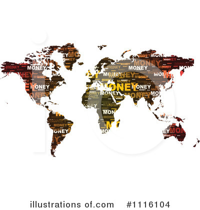World Map Clipart #1116104 by Andrei Marincas