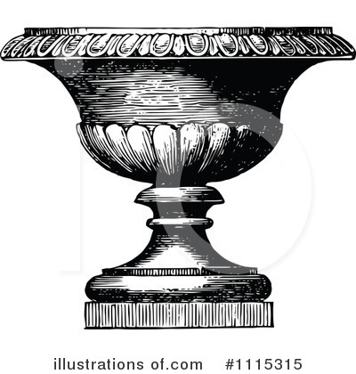 Royalty-Free (RF) Urn Clipart Illustration by Prawny Vintage - Stock Sample #1115315