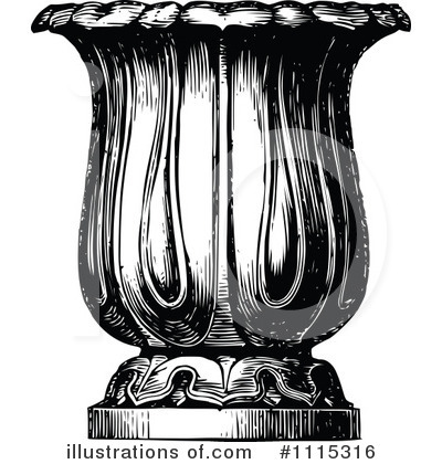 Royalty-Free (RF) Urn Clipart Illustration by Prawny Vintage - Stock Sample #1115316