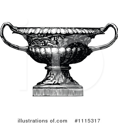 Royalty-Free (RF) Urn Clipart Illustration by Prawny Vintage - Stock Sample #1115317