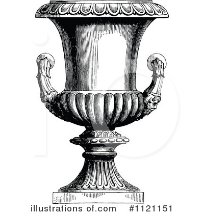 Royalty-Free (RF) Urn Clipart Illustration by Prawny Vintage - Stock Sample #1121151