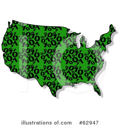 Usa Map Clipart #62947 by djart