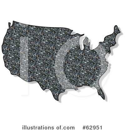 Royalty-Free (RF) Usa Map Clipart Illustration by djart - Stock Sample #62951