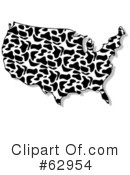 Usa Map Clipart #62954 by djart