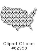 Usa Map Clipart #62958 by djart