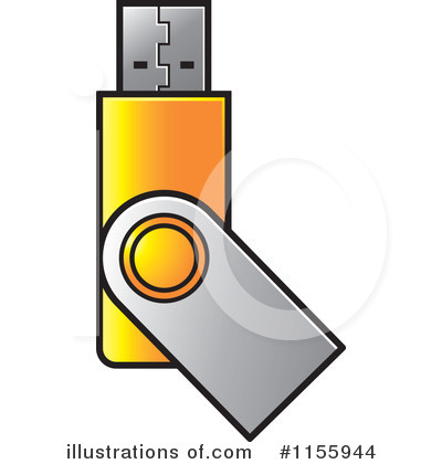 Royalty-Free (RF) Usb Clipart Illustration by Lal Perera - Stock Sample #1155944