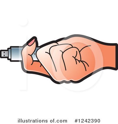 Flash Drive Clipart #1242390 by Lal Perera