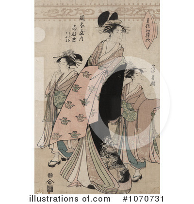 Royalty-Free (RF) Utamaro Kitagawa Clipart Illustration by JVPD - Stock Sample #1070731