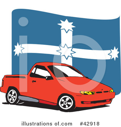 Royalty-Free (RF) Ute Clipart Illustration by Dennis Holmes Designs - Stock Sample #42918