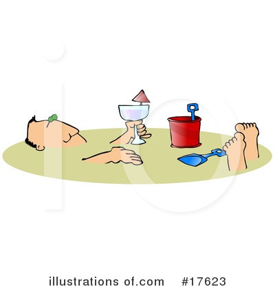 Buried In Sand Clipart #17623 by djart